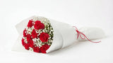 Dozen Red Roses Wrapped