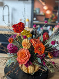 Autumn Wildflower Pumpkin