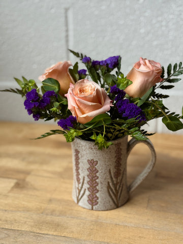 Mug-n-Flowers Lavender