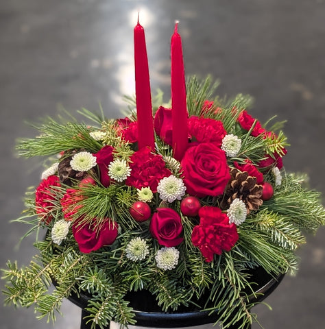 Holiday Candlelight Centerpiece
