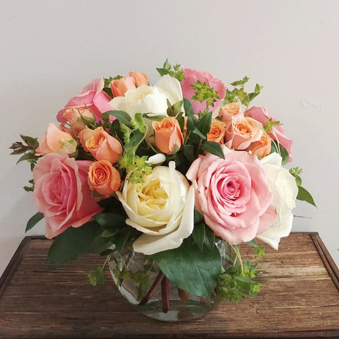 Pastel Rose Bowl