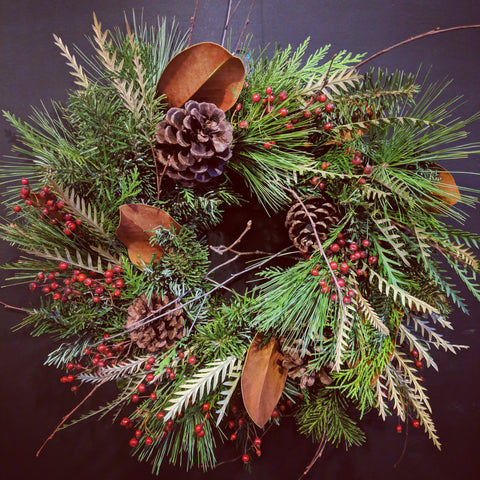 Hand Crafted Evergreen Wreath